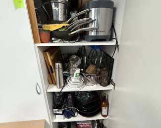 Variety of kitchen ware and appliances