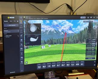 Uneekor Eye XO Golf Simulator. COMPUTER SCREEN NOT INCLUDED.