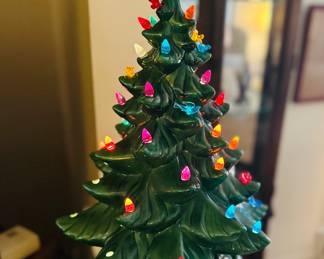 Vintage porcelain Christmas tree