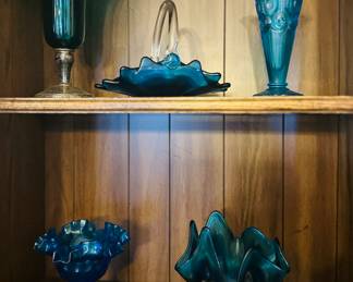 Blue art glass