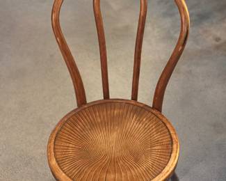 Pair of wood chairs