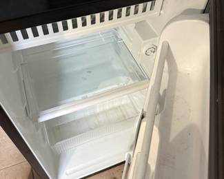 inside mini fridge