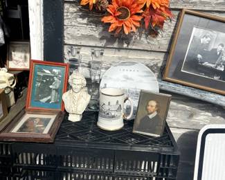 some of the many items (anglophile display)