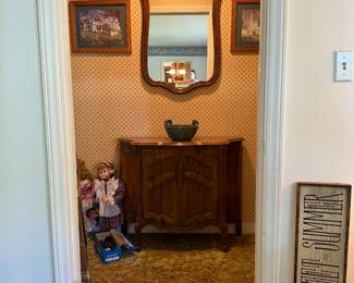 $75- mirror and cabinet