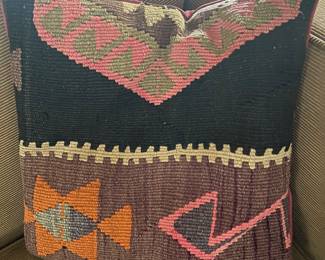 Hand Knotted Pillow made from Persian Rug