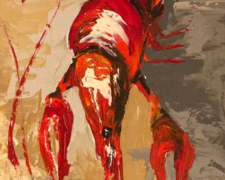 Small Crawfish Oil Painting