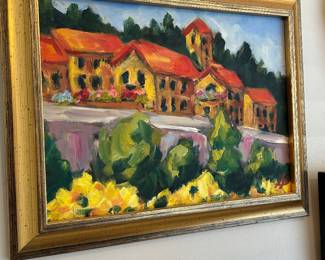 Oil Painting in Gold Frame