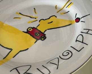 Reindeer Dinner Plates---how cute!