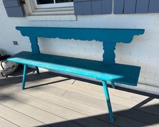 Painted Bench for the front porch