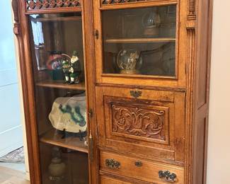 WOW!  Antique English Desk and Bookcase