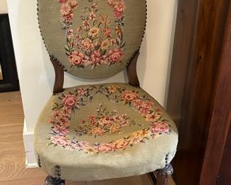 Antique Needlepoint Chair