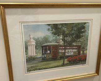 New Orleans Street Car Signed Print