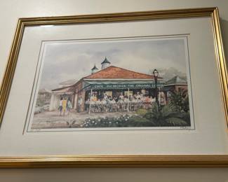 Cafe Du Monde, New Orleans - signed print