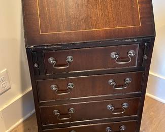 Antique SMALL desk with 4 drawers