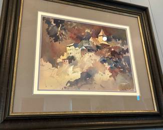 Fabulous Water Color Painting, signed