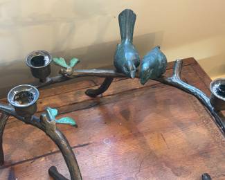 Iron "Bird" Candle Holders