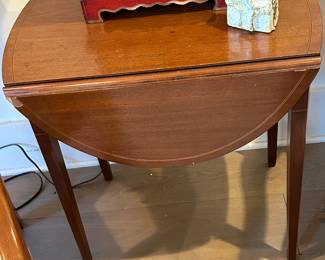 Drop Leaf Table with Inlay