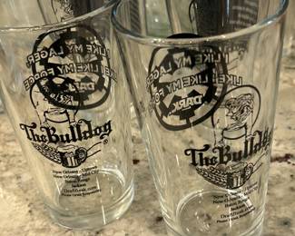 "The Bulldog" Set of glasses