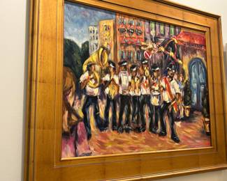 New Orleans JAZZ BAND oil painting