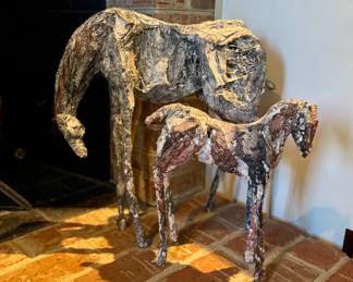 Multi-medium horses by Siri Hollander