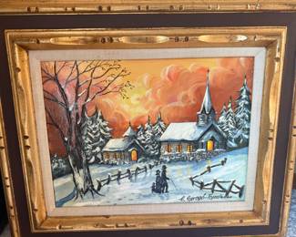 Door County artist Ellen Sprogo-Topelmann oil painting