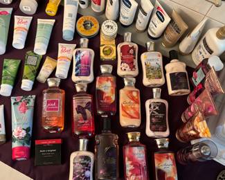 Bath and body works lotions / soaps