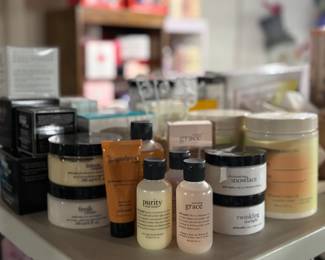Facial cleanser, lotions, cosmetics