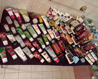 Huge selection of bath and body works