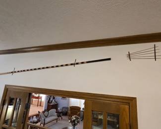 Vintage Blowgun With Darts From The Phillipines