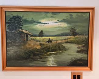 Vintage J.B. Samson Original Signed Oil Painting