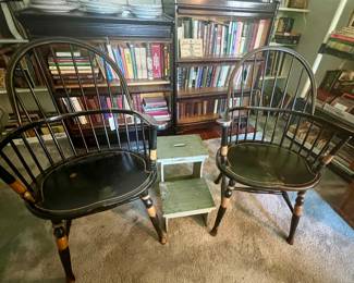 Windsor arm chairs