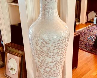 Jingdezhen floor vases (3) in crystalline glaze...