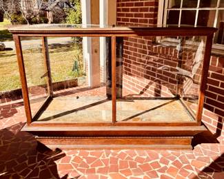 Turn of the century oak/glass display case...