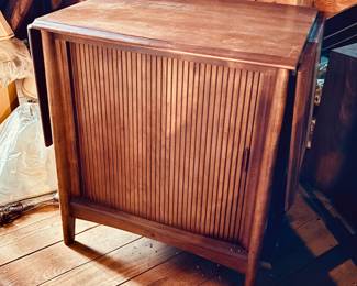 MCM Packard Bell stereo...and killer tambour cabinet! (detail)...