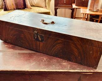Grain-painted tool box...