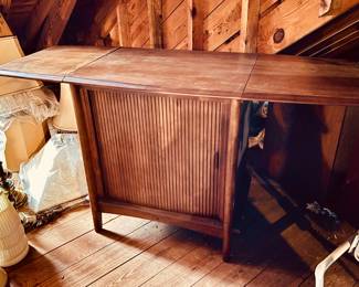MCM Packard Bell stereo...and killer tambour cabinet! (detail)...