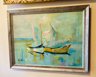 Vintage oil by Aleta Allen, '72...