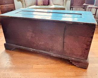 Paneled and dovetailed chest...