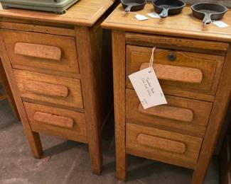 nightstands made from oak teacher desks
