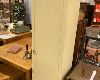vintage metal locker