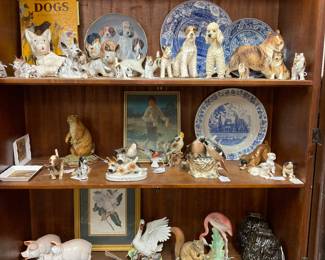 dog and animal figurines
