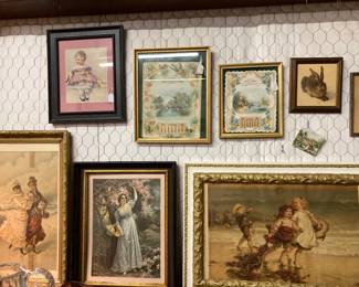 antique and vintage prints, calendars, etc.