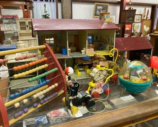 vintage Fisher-Price and abacus