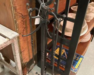 cast iron fireplace set