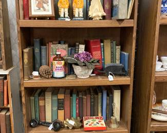 antique books, vintage games, etc.