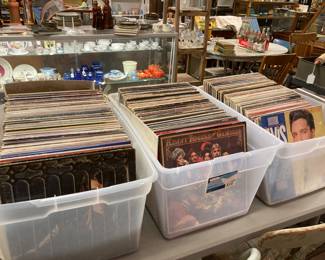 large LP collection