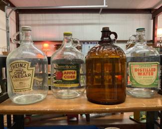vintage gallon jars
