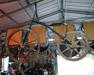 Wood wheel bike custom made