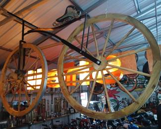 Wood wheel bike custom made