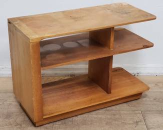 John Keal for Brown Saltman Mid-century modern tiered end table, as is
